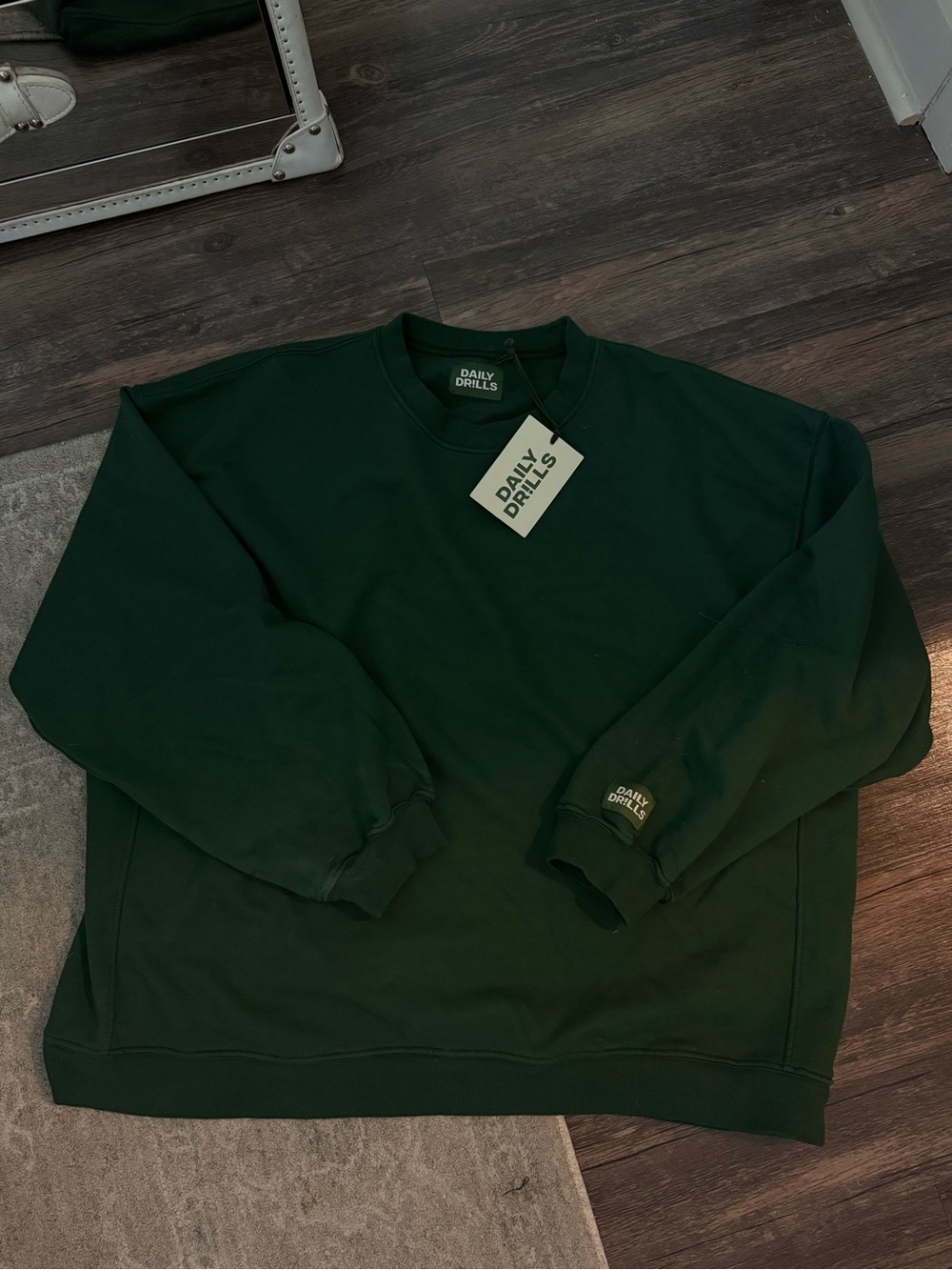 Daily Drills Dark Green Crewneck Sweatshirt